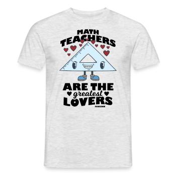 Mathematics - Men's T-Shirt - heather grey - Front - AI Model Male 178 dark (178cm)