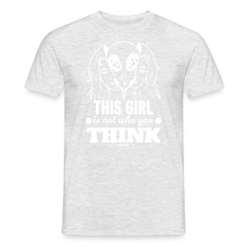 Étranger - T-shirt homme - gris chiné - Devant - AI Model Male 178 dark (178cm)
