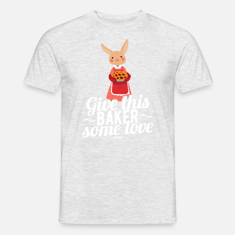Rabbit bake cake kitchen delicious - Men's T-Shirt - heather grey