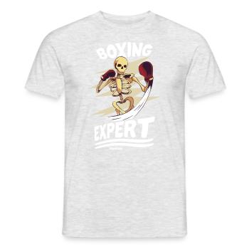 Expert en boxe - T-shirt homme - gris chiné - Devant - AI Model Male 178 dark (178cm)