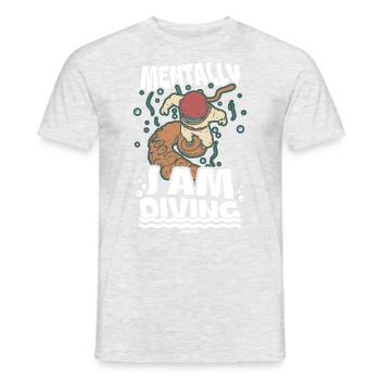 Dive - Men's T-Shirt - heather grey - Front - AI Model Male 178 dark (178cm)