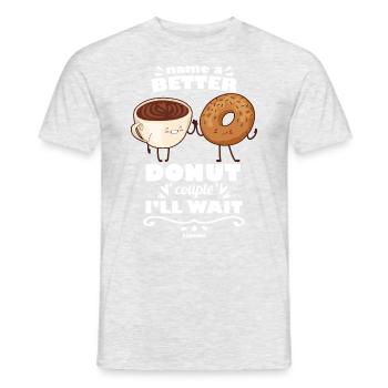 Donut Sweets Donuts Food Baker Gift - Men's T-Shirt - heather grey - Front - AI Model Male 178 dark (178cm)