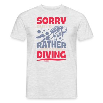 Dive - Men's T-Shirt - heather grey - Front - AI Model Male 178 dark (178cm)