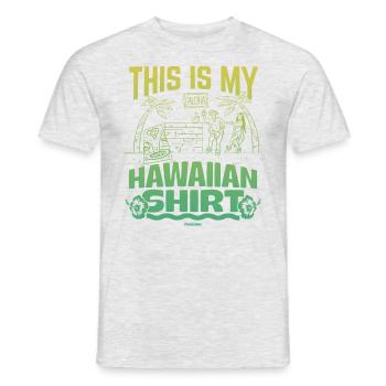 Hawaii Vacation Aloha Summer Hawaiian Gift - Men's T-Shirt - heather grey - Front - AI Model Male 178 dark (178cm)