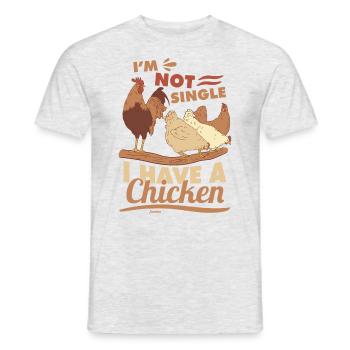 Chicken Farm Poultry Rooster Chickens Gift - Men's T-Shirt - heather grey - Front - AI Model Male 178 dark (178cm)