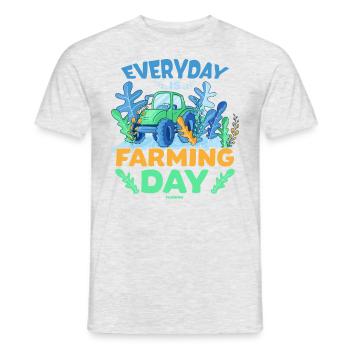 Everyday Is Farming Day - Men's T-Shirt - heather grey - Front - AI Model Male 178 dark (178cm)