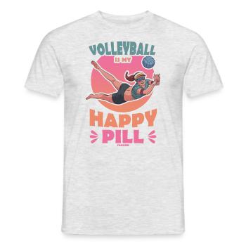 Volley-ball - T-shirt homme - gris chiné - Devant - AI Model Male 178 dark (178cm)