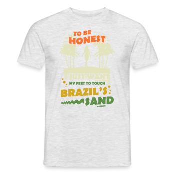 Brasilien Rio de Janeiro Südamerika Geschenk - Männer T-Shirt - Grau meliert - Vorne - AI Model Male 178 dark (178cm)