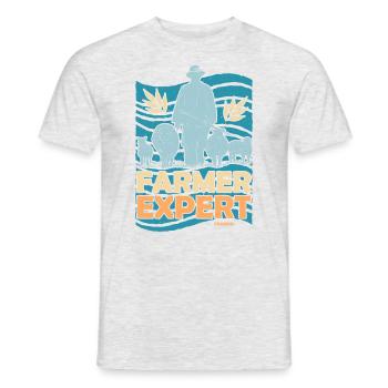 Farmer Expert - Männer T-Shirt - Grau meliert - Vorne - AI Model Male 178 dark (178cm)