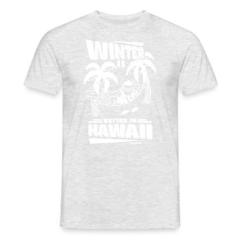 Hawaii Urlaub Aloha Sommer Hawaiian Geschenk - Männer T-Shirt - Grau meliert - Vorne - AI Model Male 178 dark (178cm)