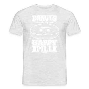 Donut Sweets Donuts Food Baker Gift - Men's T-Shirt - heather grey - Front - AI Model Male 178 dark (178cm)
