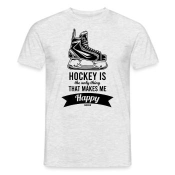 Hockey - T-shirt homme - gris chiné - Devant - AI Model Male 178 dark (178cm)