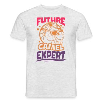 Future Camel Expert - Men's T-Shirt - heather grey - Front - AI Model Male 178 dark (178cm)