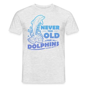 Delfin - Männer T-Shirt - Grau meliert - Vorne - AI Model Male 178 dark (178cm)