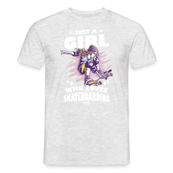skate halfpipe cool fille - T-shirt homme - gris chiné - Devant - AI Model Male 178 dark (178cm)