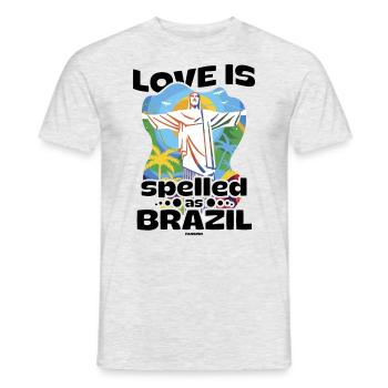 Brasilien Rio de Janeiro Südamerika Geschenk - Männer T-Shirt - Grau meliert - Vorne - AI Model Male 178 dark (178cm)
