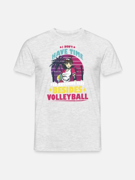 Volleyball Beachvolleyball Geschenk Strand - Männer T-Shirt - Grau meliert