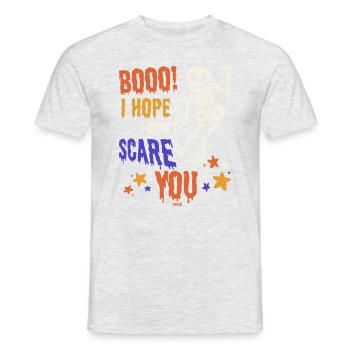 Skelett Halloweenparty lustiger Spruch Kinder - Männer T-Shirt - Grau meliert - Vorne - AI Model Male 178 dark (178cm)