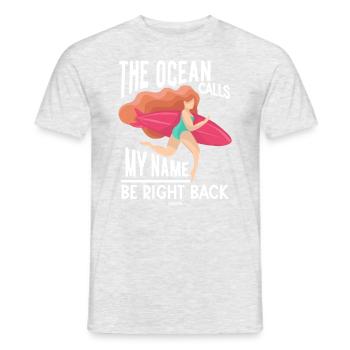 Sports nautiques Surf Surf Surf Sport - T-shirt homme - gris chiné - Devant - AI Model Male 178 dark (178cm)