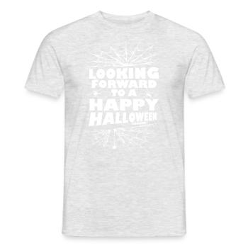Bonne fête d’Halloween - T-shirt homme - gris chiné - Devant - AI Model Male 178 dark (178cm)