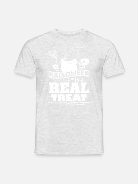 Halloween Skull Monster Gift - Men's T-Shirt - heather grey