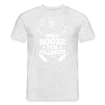 Halloween Kostüm Horror Gespenst - Männer T-Shirt - Grau meliert - Vorne - AI Model Male 178 dark (178cm)