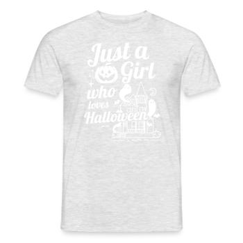 Girl Daughter Sister Halloween Saying - Men's T-Shirt - heather grey - Front - AI Model Male 178 dark (178cm)