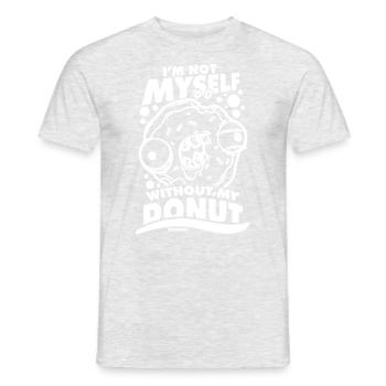 Donut Sweets Donuts Food Baker Gift - Men's T-Shirt - heather grey - Front - AI Model Male 178 dark (178cm)
