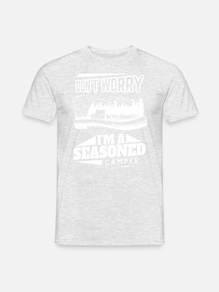 Camping Camping Holiday Tent Gift - Men's T-Shirt - heather grey
