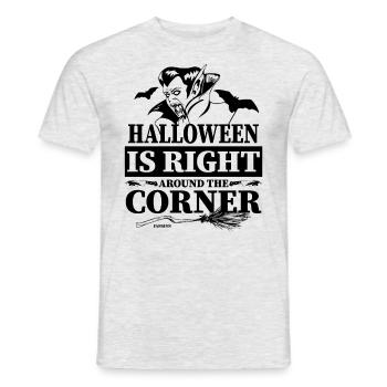 Vampir Halloween Geschenk - Männer T-Shirt - Grau meliert - Vorne - AI Model Male 178 dark (178cm)