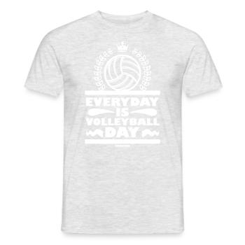 Volley-ball - T-shirt homme - gris chiné - Devant - AI Model Male 178 dark (178cm)