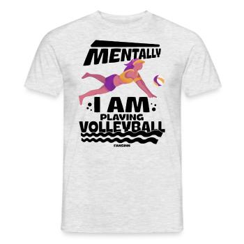 Volley-ball - T-shirt homme - gris chiné - Devant - AI Model Male 178 dark (178cm)