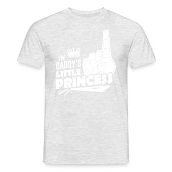 Papa Fille Enfant Fête des Pères Fille Cadeau - T-shirt homme - gris chiné - Devant - AI Model Male 178 dark (178cm)