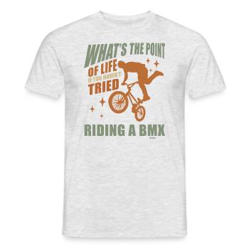 BMX BMX-Fahrer BMX-Bahn - Männer T-Shirt - Grau meliert - Vorne - AI Model Male 178 dark (178cm)