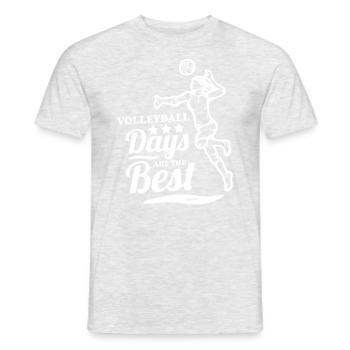 Volley-ball - T-shirt homme - gris chiné - Devant - AI Model Male 178 dark (178cm)