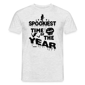 Halloween Pumpkin Gift Party - Men's T-Shirt - heather grey - Front - AI Model Male 178 dark (178cm)