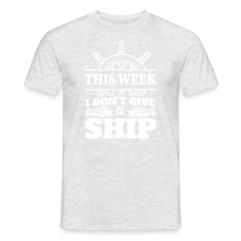 Yacht Schiff Kreuzfahrt Seefahrer - Männer T-Shirt - Grau meliert - Vorne - AI Model Male 178 dark (178cm)
