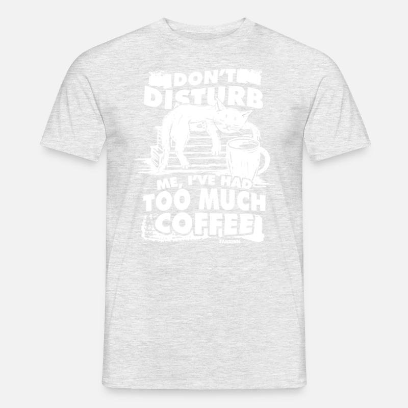 Kaffee - Männer T-Shirt - Grau meliert