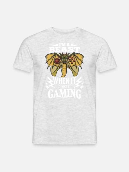 Gaming - Männer T-Shirt - Grau meliert