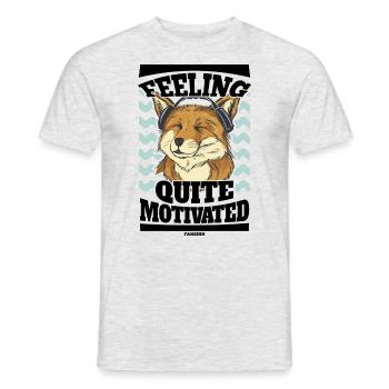 Motivation - Männer T-Shirt - Grau meliert - Vorne - AI Model Male 178 dark (178cm)