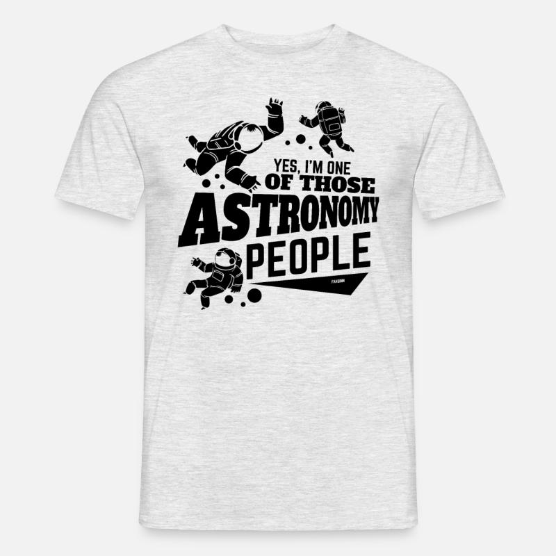 Astronaute dans l’espace - T-shirt homme - gris chiné