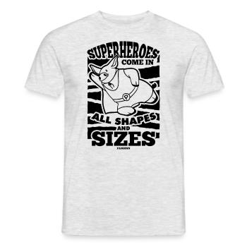 Cochon - T-shirt homme - gris chiné - Devant - AI Model Male 178 dark (178cm)