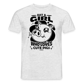Cochon Cochon PorcLet Semer Des Cochons Cadeau - T-shirt homme - gris chiné - Devant - AI Model Male 178 dark (178cm)