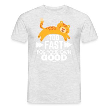 Trop vite pour votre propre bien - T-shirt homme - gris chiné - Devant - AI Model Male 178 dark (178cm)