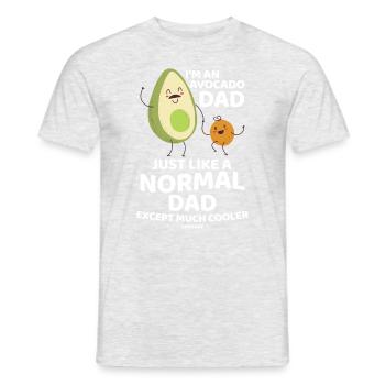 I'm An Avocado Dad Just Like A Normal Dad - Men's T-Shirt - heather grey - Front - AI Model Male 178 dark (178cm)