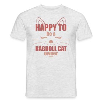 Ragdoll Cat Cat Lovers Chatons Chatons - T-shirt homme - gris chiné - Devant - AI Model Male 178 dark (178cm)