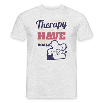 Koala qui a besoin d’une thérapie - T-shirt homme - gris chiné - Devant - AI Model Male 178 dark (178cm)