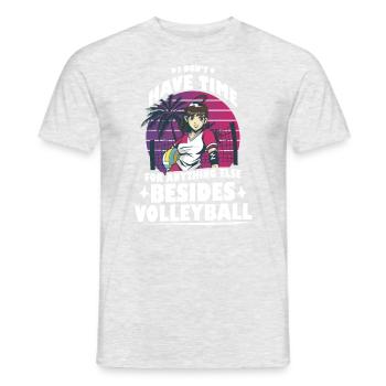 Volleyball Beachvolleyball Geschenk Strand - Männer T-Shirt - Grau meliert - Vorne - AI Model Male 178 dark (178cm)