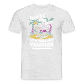 Hawaii - Men's T-Shirt - heather grey - Front - AI Model Male 178 dark (178cm)