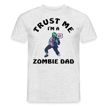 Trust Me I Am A Zombie Dad - Men's T-Shirt - heather grey - Front - AI Model Male 178 dark (178cm)